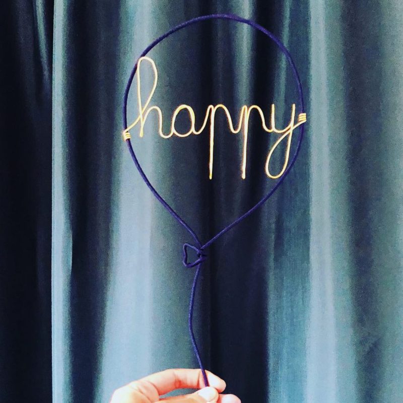 Tricotin Laine Ballon + Mot / Prénom