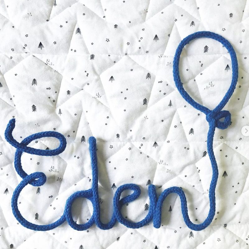 Tricotin Laine Prénom/Mot + Ballon