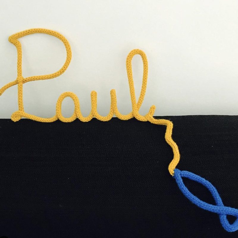 Tricotin Laine Prénom/Mot + Poisson