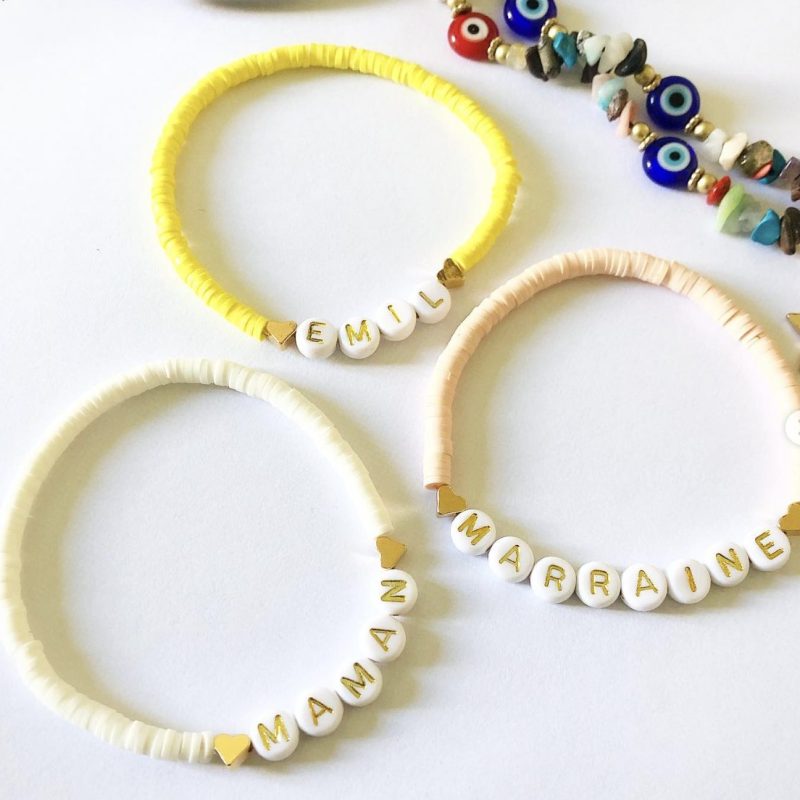 Bracelet Femme Heishi 3 Charm’s